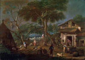 イタリアの風景、c1750-1795