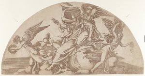 世界に座す神、1540-45年。 作： Antonio Fantuzzi