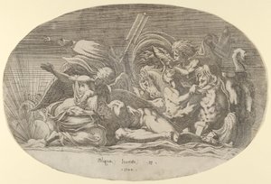 アイリス、ネプチューン、スリープ、1544年。 作： Antonio Fantuzzi