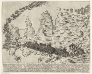 マルタへの補助部隊の到着 La venuta del gran soccorso a di VII di settembre del MDLXV (オブジェクトのタイトル) マルタ包囲戦 (シリーズタイトル) 作： Antonio Francesco Lucini