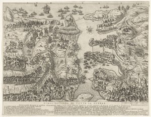 マルタでの戦い全体の概要 Dimostrazione di tutta la guerra (オブジェクトのタイトル) マルタ包囲戦 (シリーズタイトル) 作： Antonio Francesco Lucini
