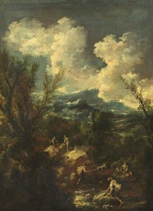 洗濯婦のいる風景、1711-35
