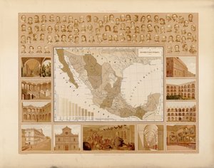 Atlas painteresco は、メキシコ合衆国の歴史です。 作： Antonio García Cubas