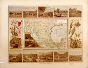 メキシコ合衆国の絵画的で歴史的な地図帳。所在地 2008621671-11 作： アントニオガルシアキューバス