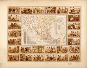 メキシコ合衆国の絵画的で歴史的な地図帳。所在地 2008621671-5 作： アントニオガルシアキューバス