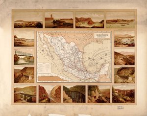 メキシコ合衆国の絵画的で歴史的な地図帳。所在地 2008621671-7 作： アントニオガルシアキューバス