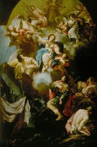 聖ヤコブの柱の聖母のビジョン、175055。 作： Antonio González Velásquez