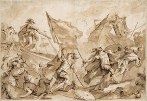 ジャコポ・マルチェロはガリポリの攻撃を指揮しています 作： Antonio Guardi