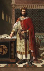 レオン王フェルディナンド1世の肖像（1016-1065）（偉大と呼ばれるレオンのフェルディナンド1世の肖像）アントニオ・マフェイ・ロサル（1817-1868）による絵画1855年パラシオ・デ・ラス・コルテス、マドリード 作： Antonio Maffei Rosal