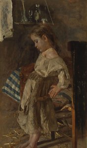 貧しい子供 作： Antonio Mancini