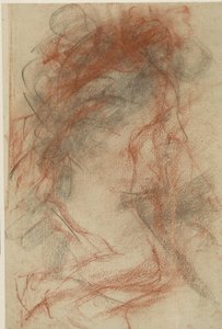 女性の右横顔 作： Antonio Mancini