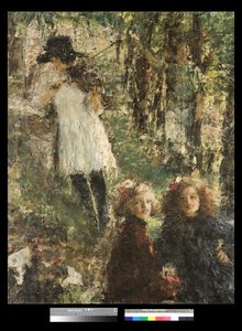 反射、1918-20 作： Antonio Mancini