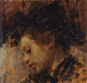 病気の少年 作： Antonio Mancini