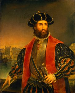 ヴァスコ・ダ・ガマ（1460年頃～1524年） 作： Antonio Manuel da Fonseca