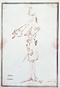 フィリッポ・バラトリ（1676～1756）の肖像 イタリアのカストラート（castrato） アントン・マリア・ザネッティ（1679～1767）による風刺画。18世紀 個人蔵 作： Antonio Maria Zanetti