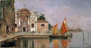 ベニスの景色 作： Antonio Maria de Reyna Manescau