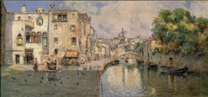 ベニスの景色 作： Antonio Maria de Reyna Manescau