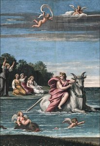 エウロパのレイプ、1602-1605。 作： Antonio Marziale Carracci