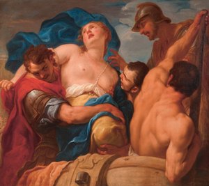ヘレンのレイプ、ca。 1695年。 作： Antonio Molinari
