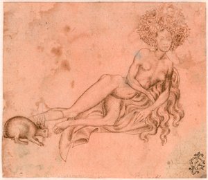 Allegory de la Luxure (Allegory of luxuria) Antonio Pisanello (1395-1455) vers 1426 Albertina, VienneのDessin a la plume 作： Antonio Pisanello