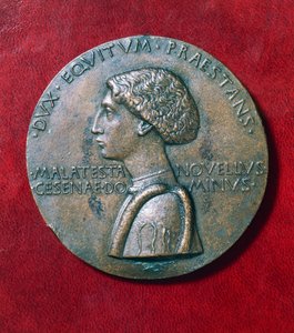 ドメニコ・ノヴェッロ・マラテスタ（1418-1465）のメダル 作： Antonio Pisanello
