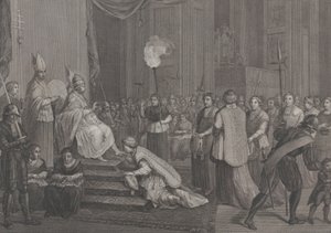 教皇ピウス 6 世の戴冠式、1801 年。 作： Antonio Poggioli