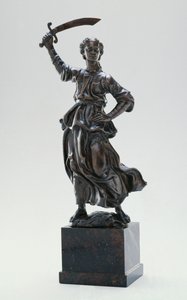 ユディット 1470年頃 ブロンズ（金メッキの痕跡あり 作： Antonio Pollaiuolo