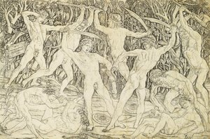 アントニオ デル ポッライウオロ (ca 1431-1498) による戦闘中のヌード、彫刻 作： Antonio Pollaiuolo