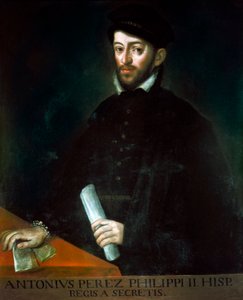 アントニオ・ペレス(1540-1611)の肖像。スペインの政治家で、フィリップ2世の秘書。アントニオ・ポンズ（1725-1792）の絵画 作： Antonio Ponz