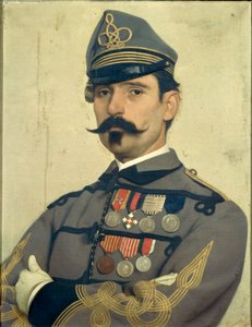 ガリバルディの軍服を着たジョヴァンニ・マリア・ダミアーニの肖像（アントニオ・プッチネッリ作