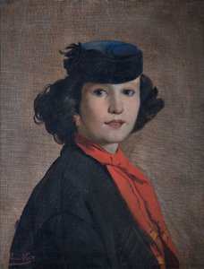 ネリーナ・バディオリの肖像、1866年頃。 作： Antonio Puccinelli