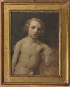 San Giovannino (Infant St. John) (キャンバスに油彩)
