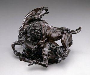 ライオン攻撃馬。 c.1580 - 90