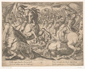 アレキサンダー大王がペルシア人と戦う アレキサンダー大王の功績 (シリーズタイトル) Alexandri magni praecipvae res gestae (シリーズタイトル) 作： Antonio Tempesta