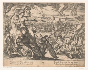 ダリウスは戦場から逃げる アレキサンダー大王の功績 (シリーズタイトル) Alexandri magni praecipvae res gestae (シリーズタイトル) 作： Antonio Tempesta