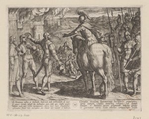 ローマ人がオランダの田園地帯を燃やす ローマ人に対するバタヴィア戦争 (シリーズタイトル) Batavorum cum Romanis Bellum (シリーズタイトル)