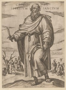 聖バーソロミューの 私は聖霊を信じます (オブジェクトのタイトル) Christ, Mary en de apostle (シリーズタイトル) 作： Antonio Tempesta