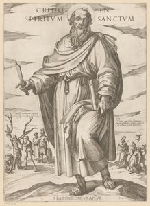 聖バーソロミューの 私は聖霊を信じます (オブジェクトのタイトル) Christ, Mary en de apostle (シリーズタイトル) 作： Antonio Tempesta
