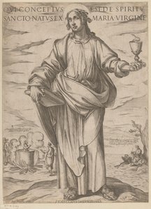 聖ヨハネの 聖母マリアから生まれた聖霊から生まれたのは誰ですか（オブジェクトのタイトル） Christ, Mary en de apostle (シリーズタイトル) 作： Antonio Tempesta