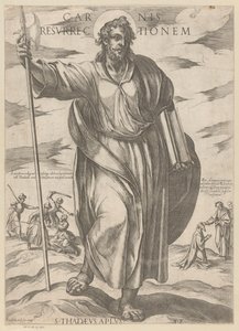 De heilige ユダ・タデウス 肉の復活 (オブジェクトのタイトル) Christ, Mary en de apostle (シリーズタイトル) 作： Antonio Tempesta