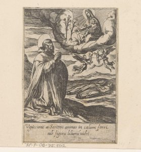 De heilige Philippusbidt voor de zielen van twee broeders Het Leven van Philippus Benitius (シリーズタイトル) B. Philippi Benicius Florent の生涯。 順序。 B.聖母マリアのしもべ（シリーズタイトル） 作： Antonio Tempesta