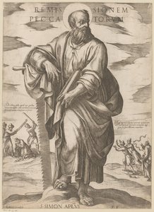聖シモンの 罪の赦し (オブジェクトのタイトル) Christ, Mary en de apostle (シリーズタイトル) 作： Antonio Tempesta