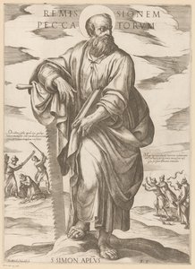 聖シモンの 罪の赦し (オブジェクトのタイトル) Christ, Mary en de apostle (シリーズタイトル) 作： Antonio Tempesta