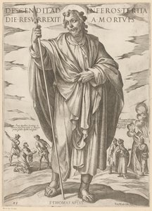 セントトーマスの 死からよみがえり三日目に地獄に堕ちた（オブジェクトのタイトル） Christ, Mary en de apostle (シリーズタイトル) 作： Antonio Tempesta