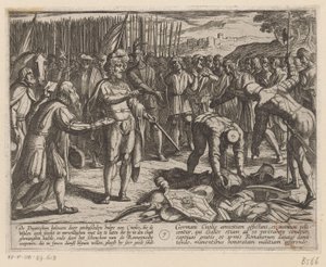 ドイツの特使がユリウス・シビルスを訪問 ローマ人に対するバタヴィア戦争 (シリーズタイトル) Batavorum cum Romanis Bellum (シリーズタイトル) 作： Antonio Tempesta