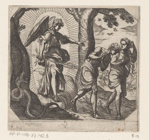 楽園からの追放 作： Antonio Tempesta