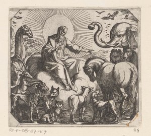 神は土地に動物を創造します The Creation（シリーズタイトル） 作： Antonio Tempesta