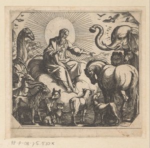 神は土地に動物を創造します 生き物 作： Antonio Tempesta