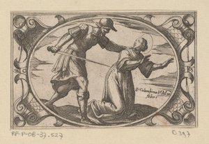 H. コロンビーナ、ドクター ヴァン H. アウステリウス画 Romeinse martelaressen (シリーズタイトル) Imagini di moltes vergini Rom nel martirio (シリーズタイトル) 作： Antonio Tempesta