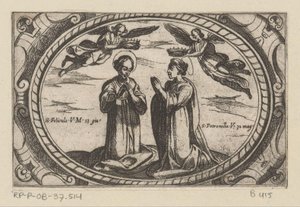 H. Petronilla の H. Felicula ロマンセ・マルテラレッセン（シリーズタイトル） Imagini di many virgini Rome nel martyrio (シリーズタイトル) 作： Antonio Tempesta